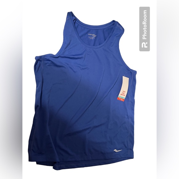 Saucony Stopwatch Singlet - Women’s L - Blue Raz - - Picture 2 of 4
